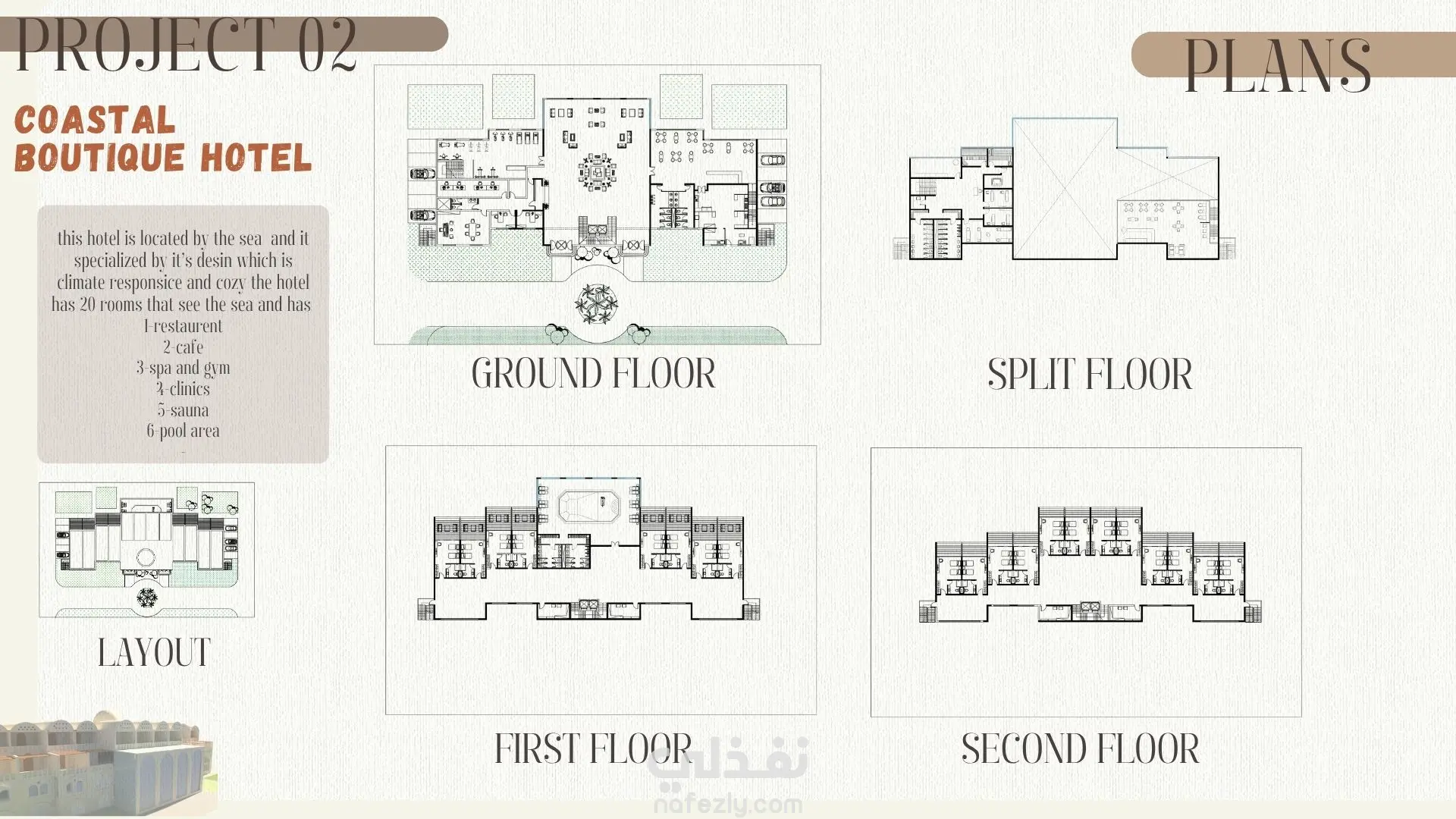 تصميم مساقط افقية 2d