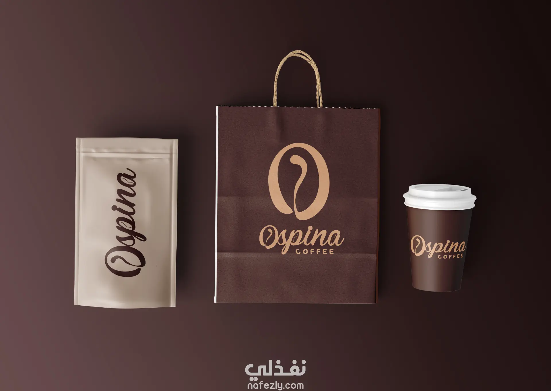 تصميم هوية بصرية لبراند قهوة