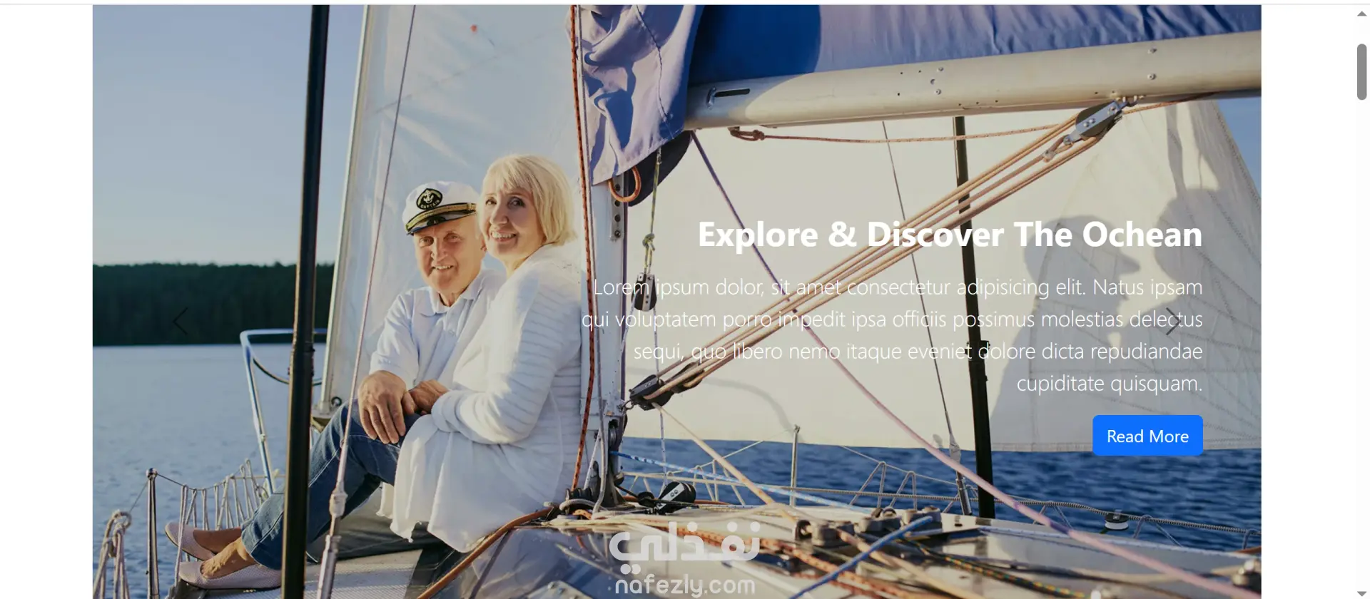 موقع ويب لحجز اليخوت