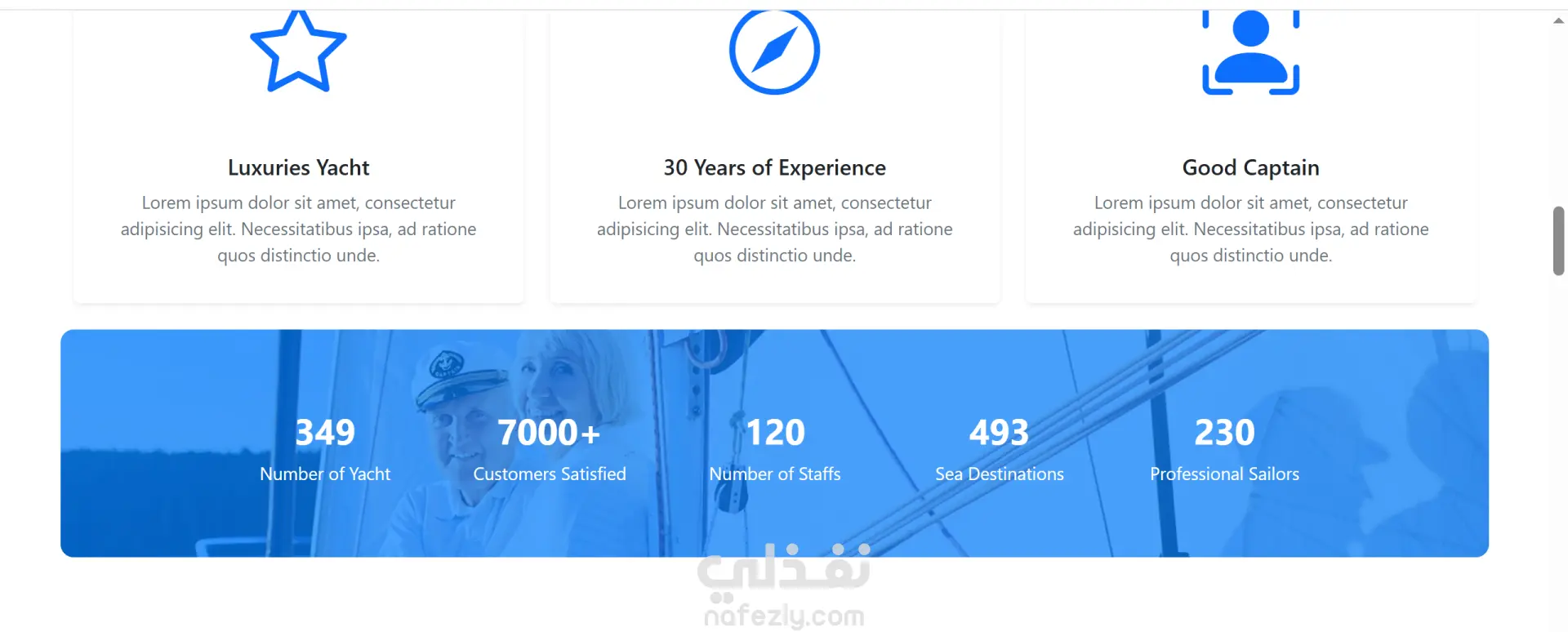 موقع ويب لحجز اليخوت