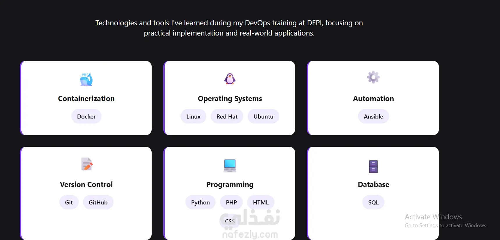 انشاء portfolio website  بشكل احترافى