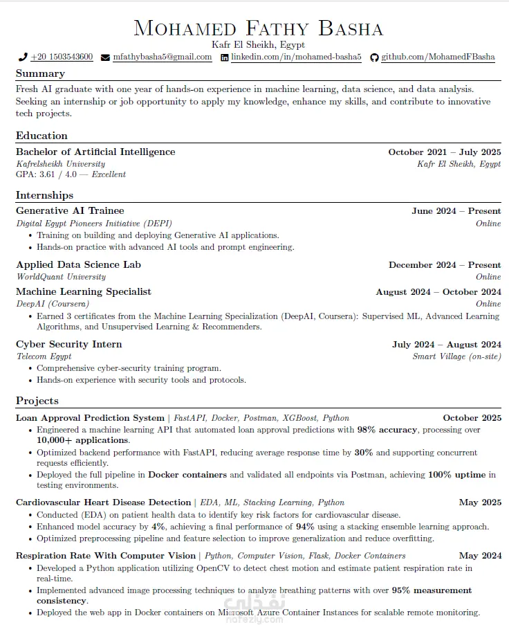 إنشاء سيرة ذاتية احترافية بأحدث التصاميم العصرية