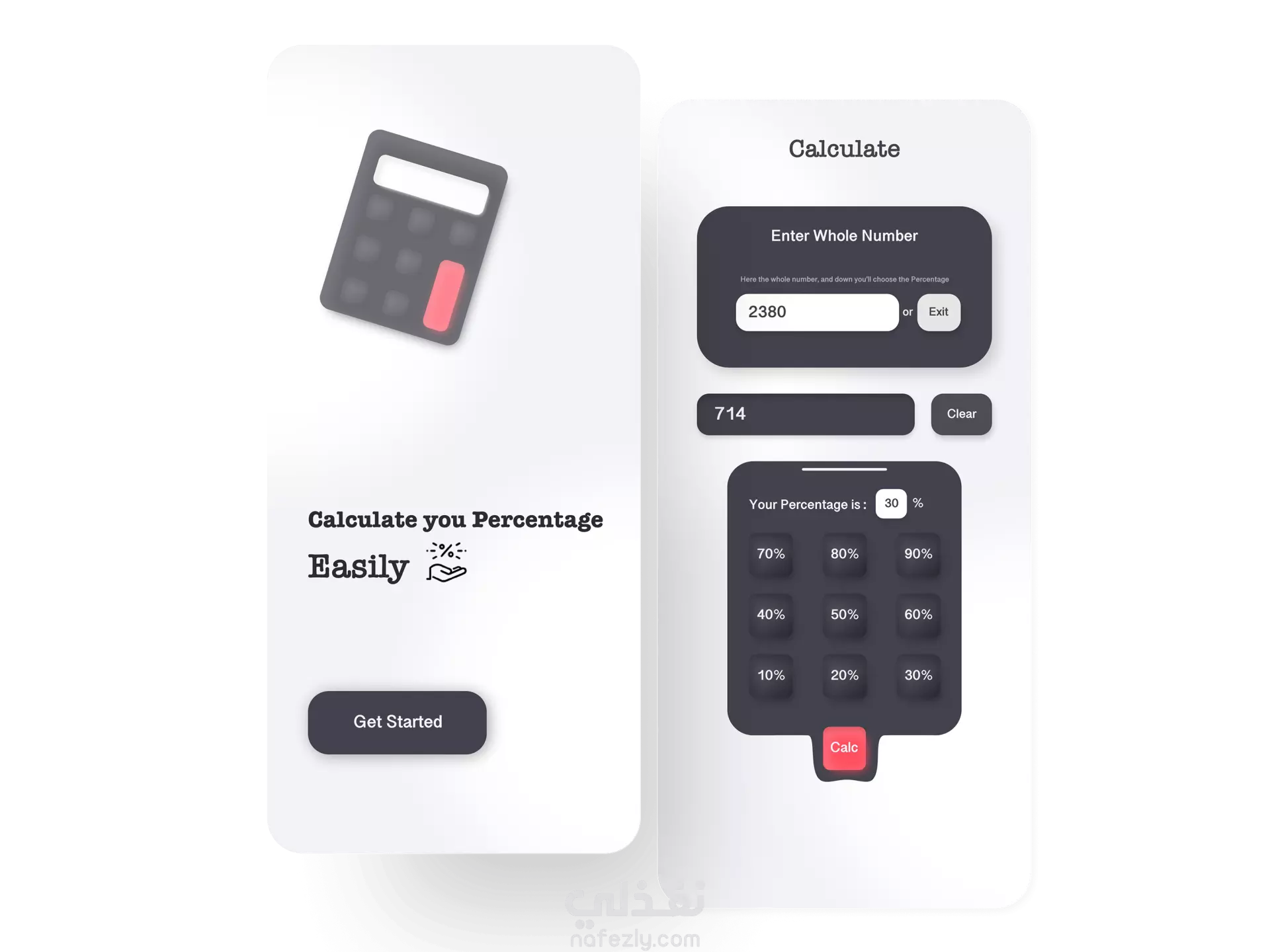 Percentage Calculator App 