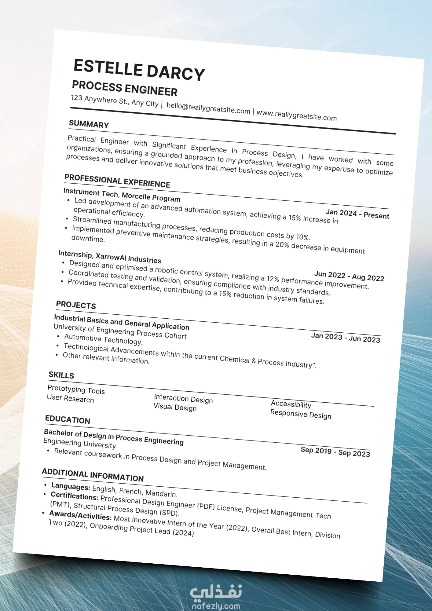 خدمة تصميم سيرة ذاتية احترافية متوافقة مع نظام ATS
