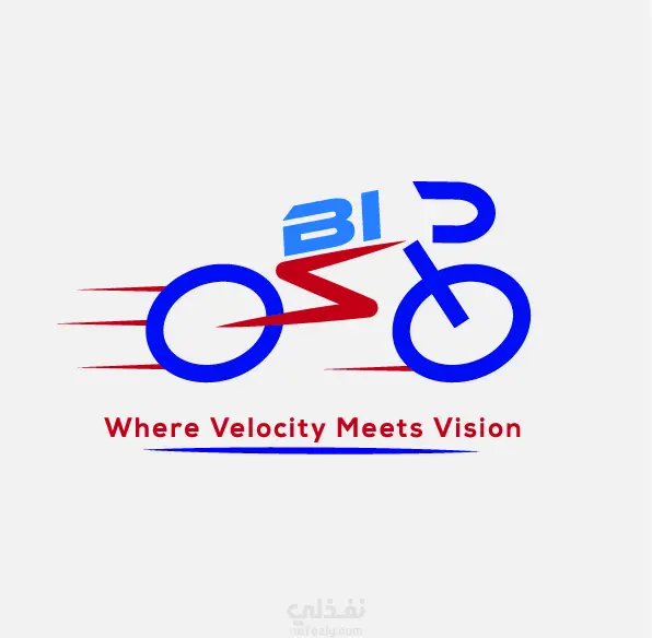 شعار رياضي أنيق لعشاق الدراجات الهوائية