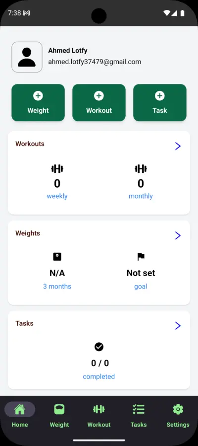 SelfTracker - تطبيق جوال لتتبع النمو الشخصي React Native (Expo)