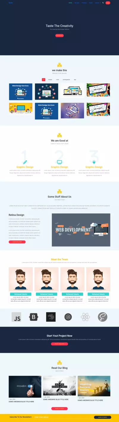 Responsive Landing Page