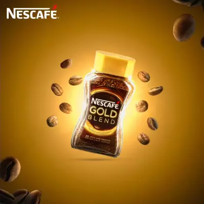 تصميم سوشيال ميديا لنسكافيه جولد
