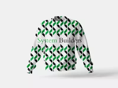 تصميم الهوية البصرية لعلامة بناة النظام