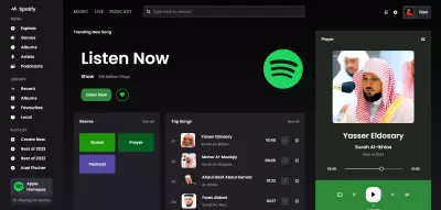 موقع شبيه Spotify