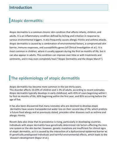 Atopic dermatitis paper