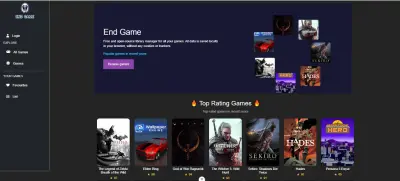 واجهة عرض تصنيفات الألعاب باستخدام Vue.js وTailwind CSS