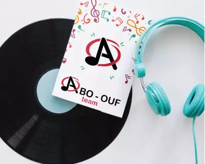 لوجو ديزاين لفرقة موسيقية تدعي ابو عوف