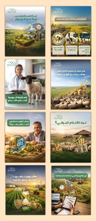 تصميمات لشركة الريوم للاستثمار الزراعى