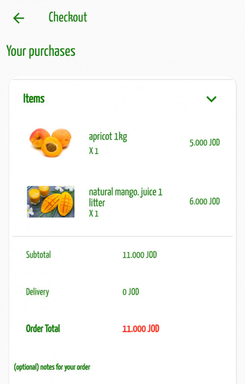 Bustan order app