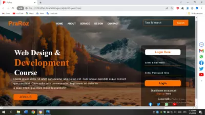 تصميم صفحة Html &CSS