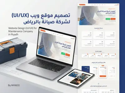 تصميم موقع خدمات صيانة أفران الغاز