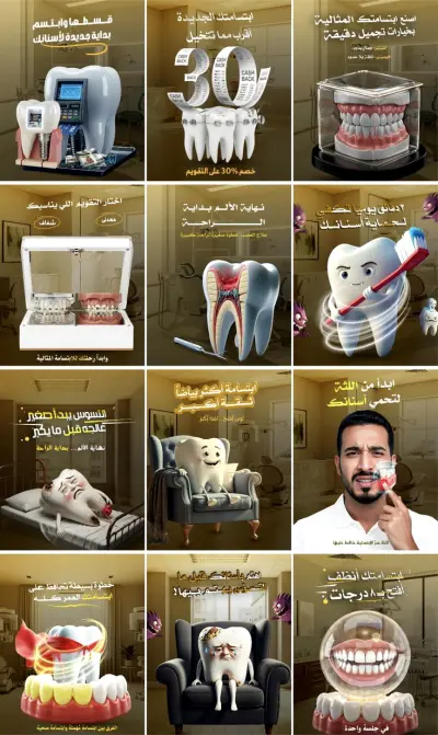 إعلانات سوشيال ميديا لعيادة أسنان