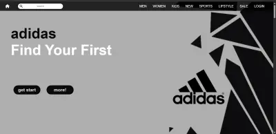موقع الكتروني ل Adidas
