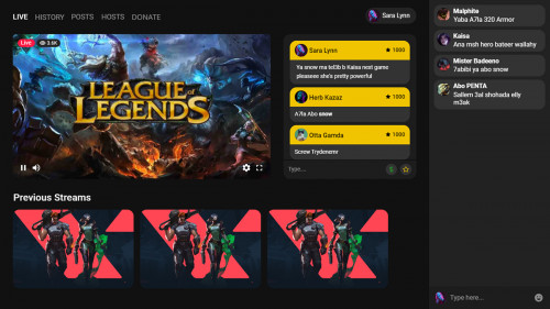 Stream website UI Design