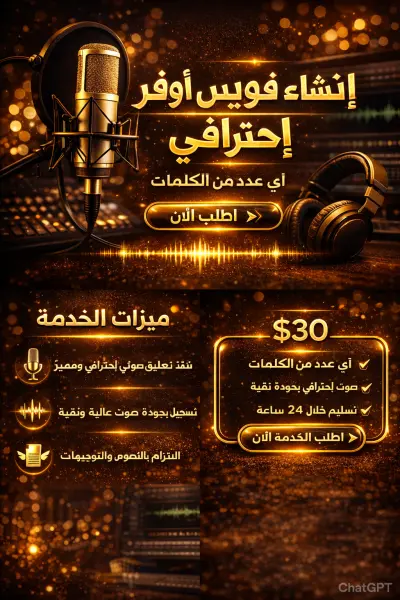 فويس أوفر إحترافي