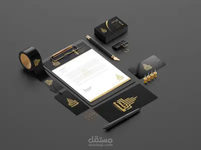 هوية بصرية  شرك الاحمدين  العقارية
