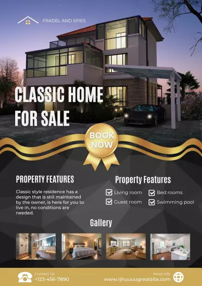 تصميم عروض اعلانات للعقارات