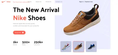 👟 NikeSite – Responsive Brand Showcase Website