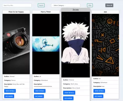Exchange Books website