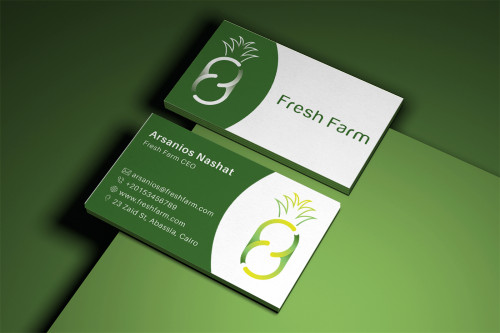 هوية بصرية لشركة fresh farm