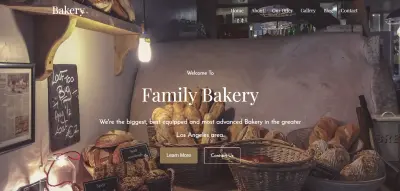 تصميم Landing Page احترافية لمخبز (Bakery Website) باستخدام HTML & CSS