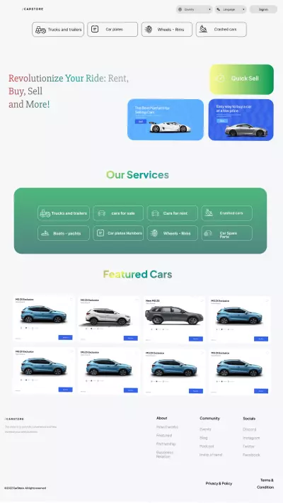 تطبيق لبيع وشراء السيارات وقطع الغيار