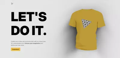 3D t-shirt website