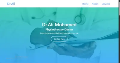 موقع تعريفي لدكتور علاج طبيعي