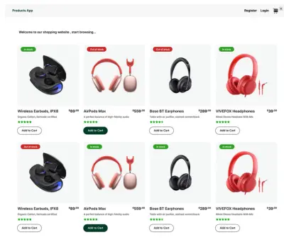 Electronic Store Website