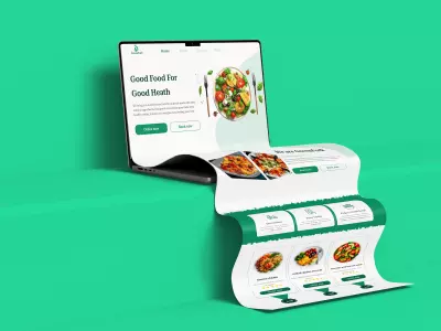 صفحة هبوط للأكل الصحي – Healthy Food Landing Page