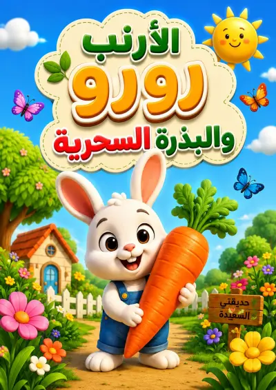 قصة الأطفال التعليمية: الأرنب رورو والبذرة السحرية