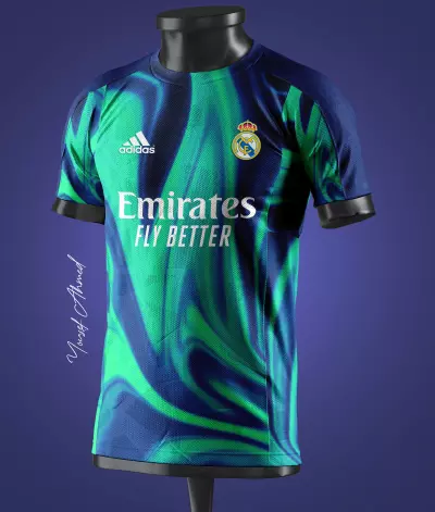 تصميم تخيلي لتيشرت نادي Real Madrid