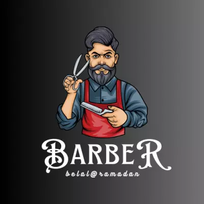 لوجو لصالون حلاقة