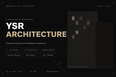 منصة عرض أعمال لشركة تصميم معماري ومقاولات