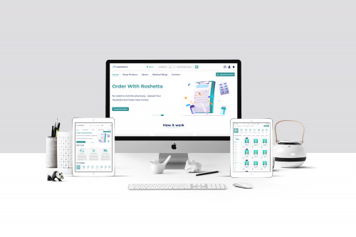 Pharmedica website UI designe