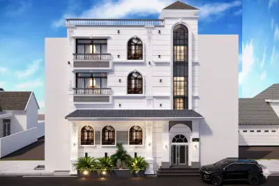 مشروع واجهة لعماره سكنيىة بالطايف