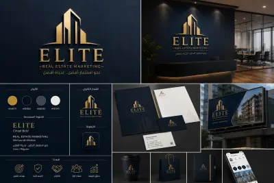 تصميم لوجو لشركه تسويق عقاري " Elite "