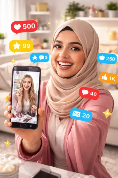 متابعة المؤثرين و الانفلونسرز