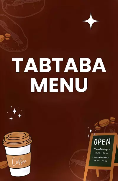 تصميم منيو لكافيه