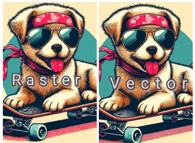 تحويل الصوره من  Raster  الي Vector