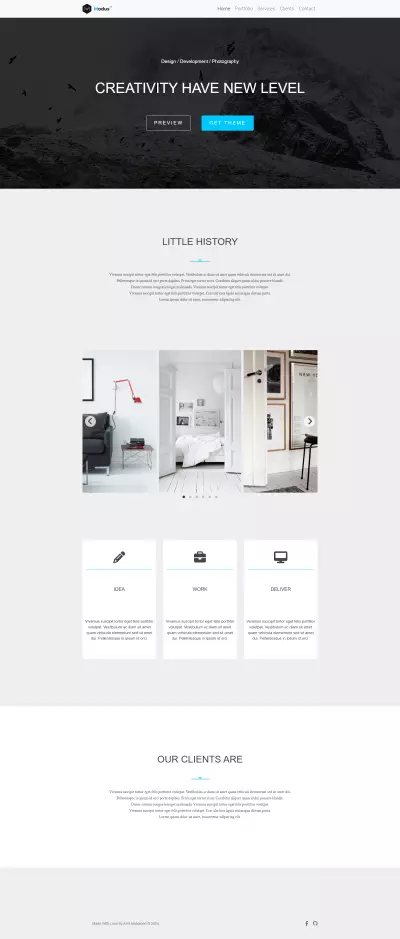 landing page Modus