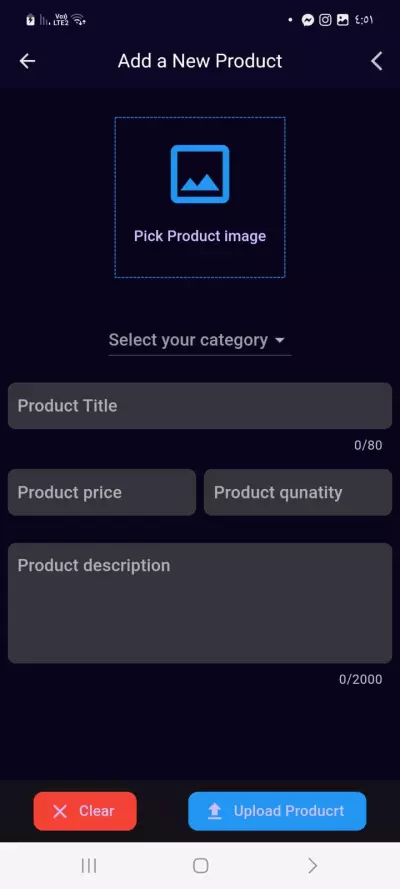 admin app ecommerce