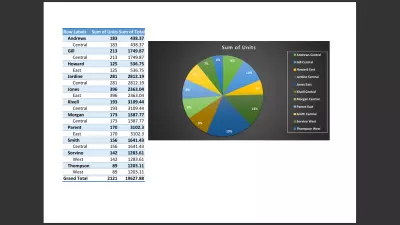 Sales Representatives Performance Report (Using Pivot Tables & Pie Charts)