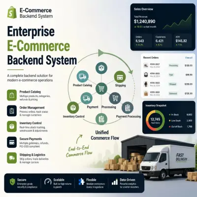 صورة العمل نظام Backend متكامل لإدارة متجر إلكتروني مع توثيق وأمان متقدم
